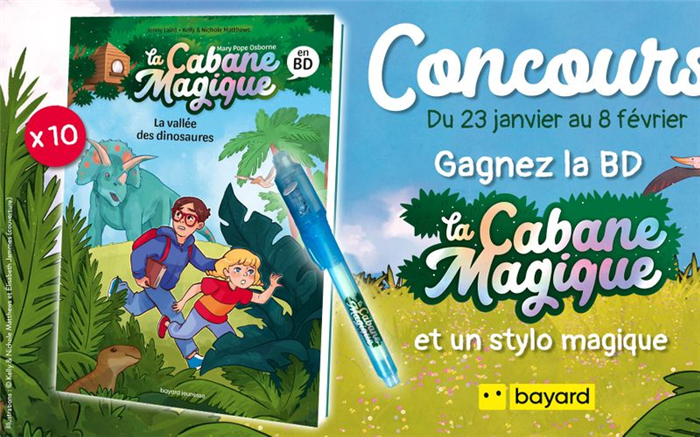 Попробуйте выиграть первый том комикса Magic Cabane и волшебную ручку!