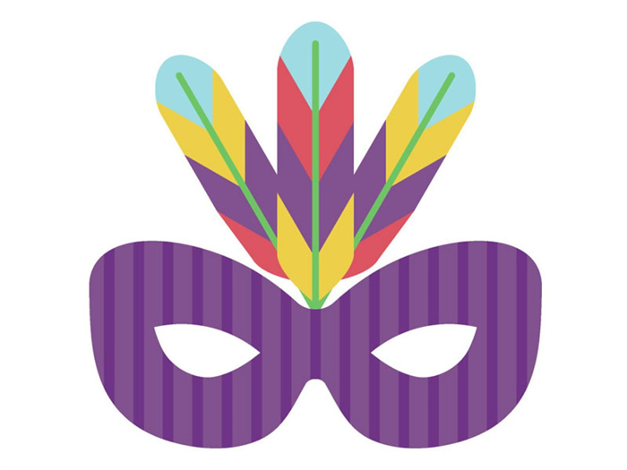 27051 Индейская маска 10 масок для печати для карнавала