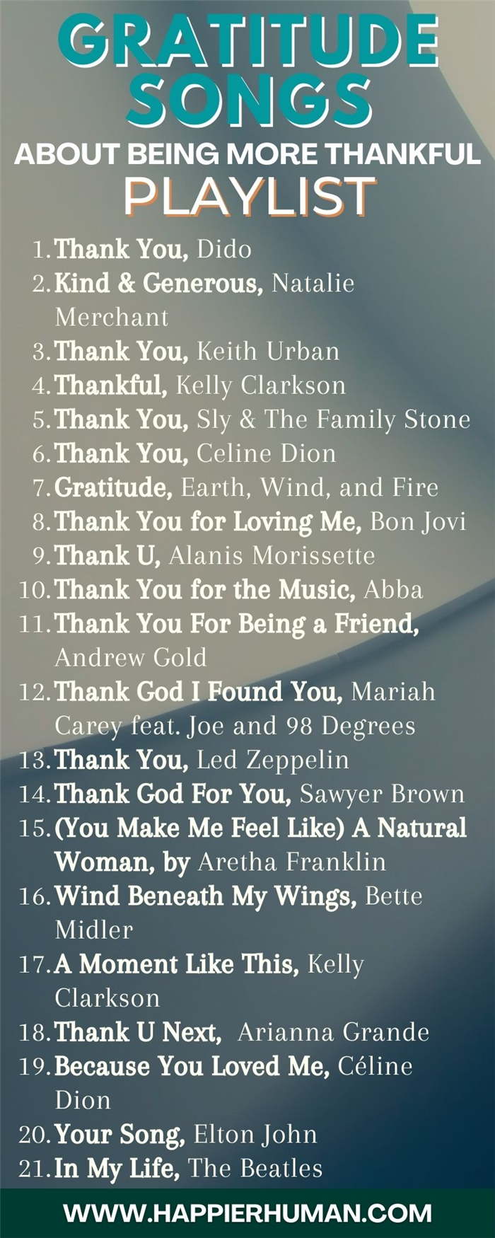 21 Лучшие песни благодарности и благодарности 2023 Обновление