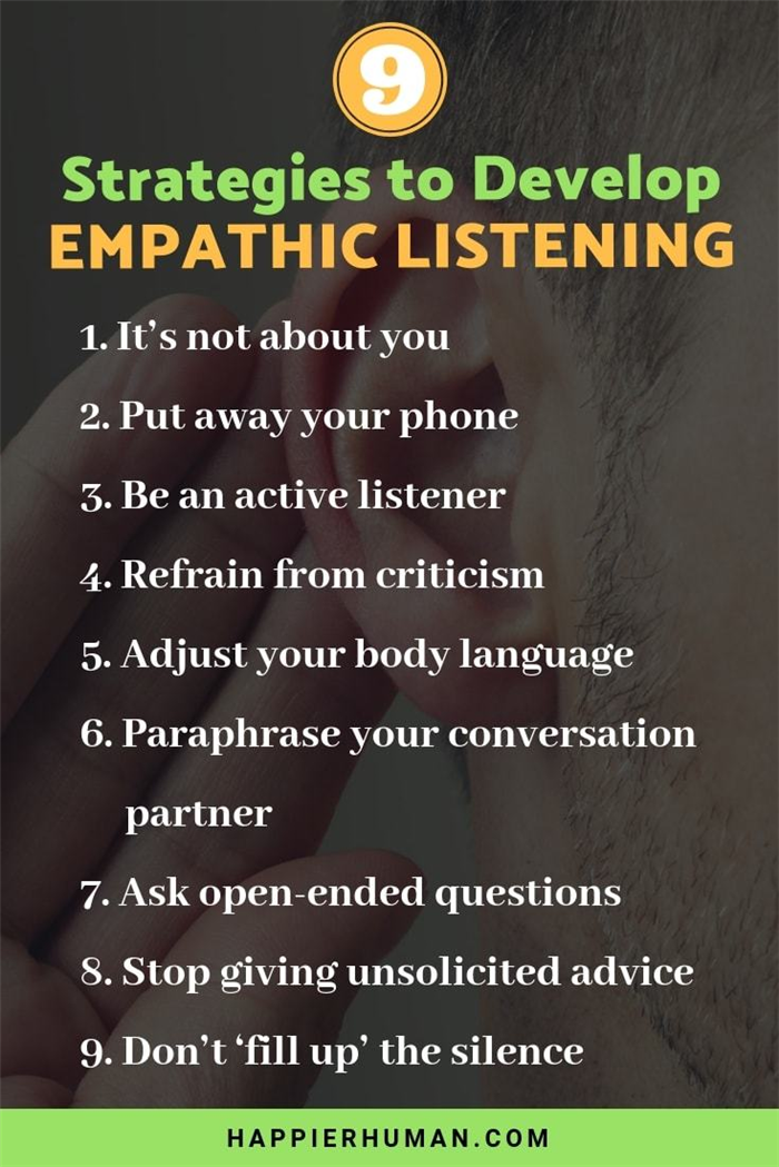 Используйте эти стратегии для развития навыков эмпатического слушания или выслушивания #Mindfulness #Awarencation #education #psychology #Behavior #selfprovement #RelationShipAdvice #Conversation #Relationship #MenandWomen