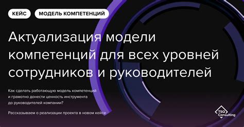 Актуализация модели для современных потребностей