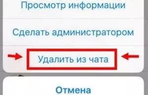 Альтернативные способы удаления группы