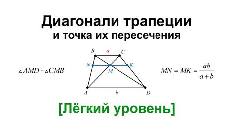 Влияет ли диагональ на угол в трапеции?