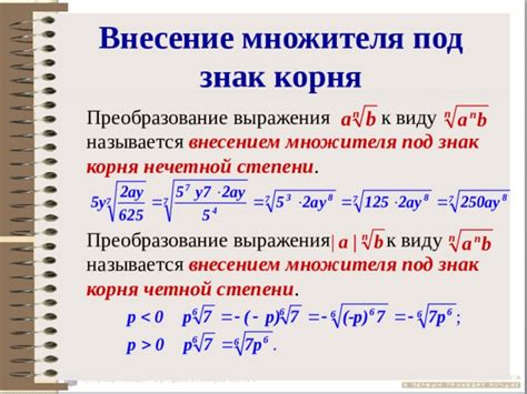 Возможность выноса минуса из корня при нечетной степени