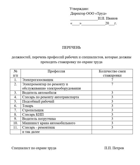 Какие работники подходят для проведения стажировки