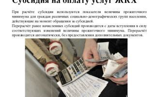 Какие субсидии предоставляются для оплаты газа