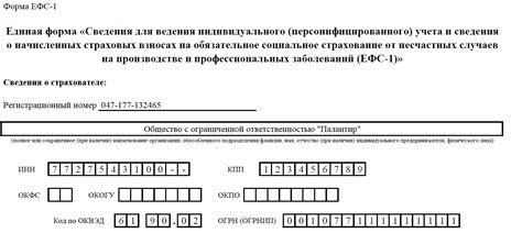 Какие формы представления отчетности по ЕФС 1 нулевой существуют?