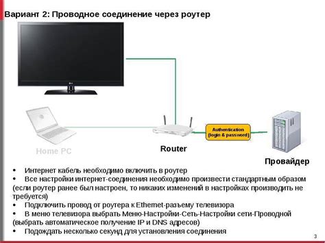 Как настроить соединение между модемом и телевизором