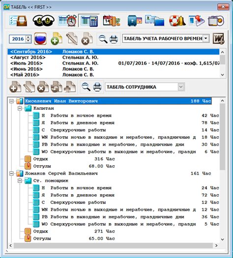 Мониторинг времени работы и отдыха