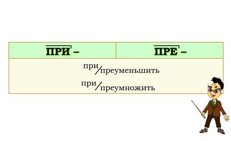 Основные отличия приставки и корня в словах