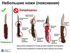 Основные правила провоза ножей в багаже самолета