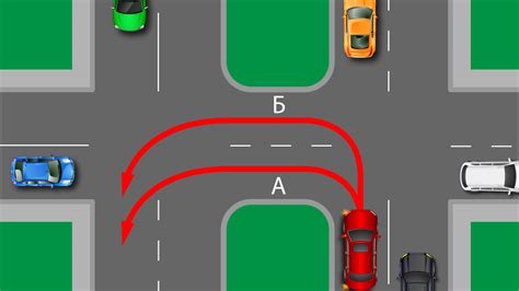 Правила разворота на перекрестке в соответствии с ПДД