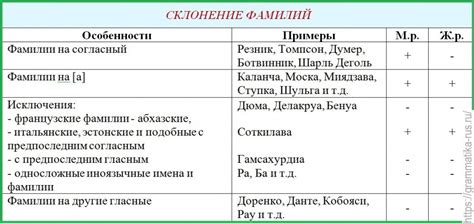 Правила склонения фамилии Гроза у мужчин