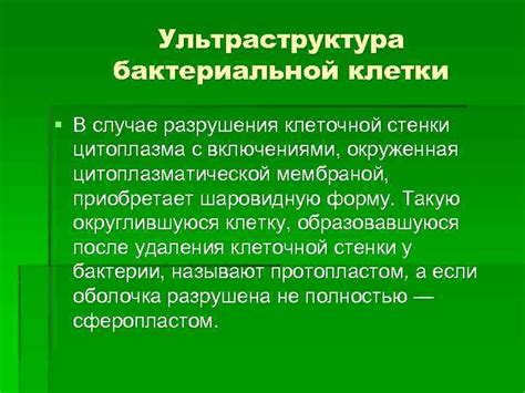 Предотвращение разрушения клеточной структуры