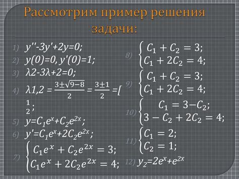 Примеры задач Коши с единственным решением