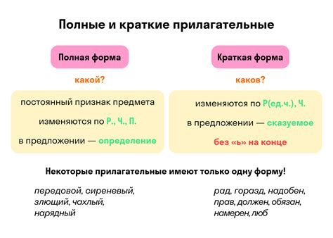 Примеры правильного написания кратких прилагательных: