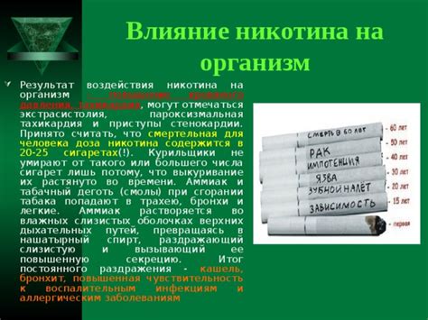 Профилактика и минимизация воздействия никотина