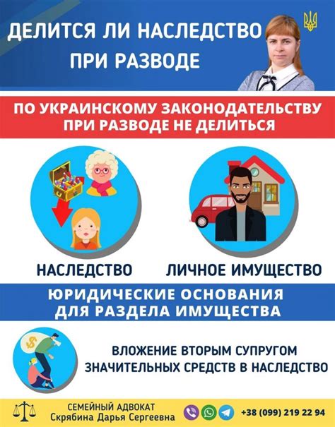 Разделение наследства при разводе