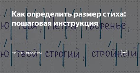 Размер стиха и его влияние на восприятие произведения