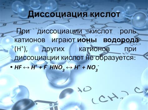 Роль катионов гидроксогрупп при диссоциации оснований