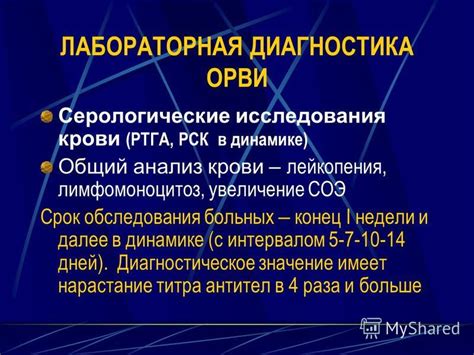 Связь повышенной СОЭ с тяжестью протекания ОРВИ