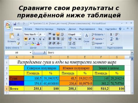 Сравните свои параметры с ростовой таблицей