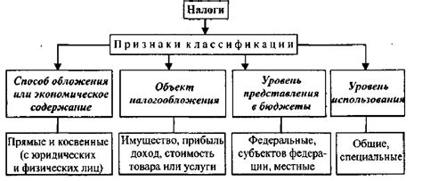 Типы налогов и их особенности