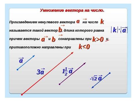 Умножение вектора на число