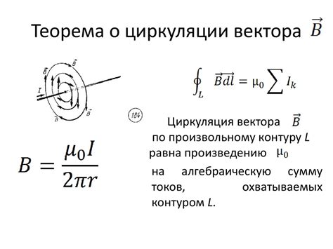 Циркуляция вектора магнитной индукции