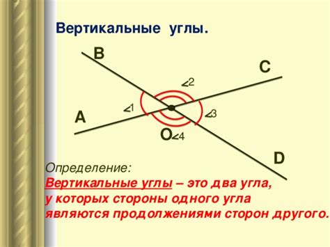 Что такое вертикальные углы?