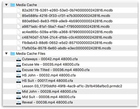 Что такое media cache files?