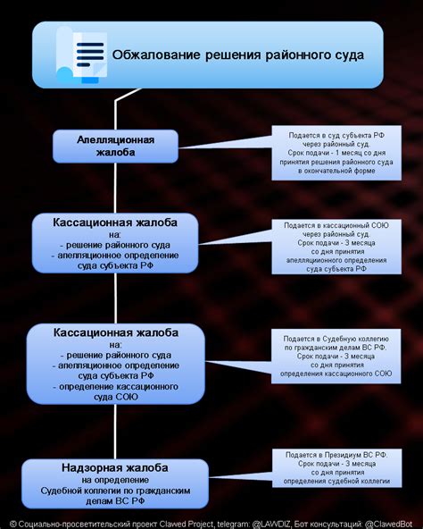 Этапы обжалования решения суда